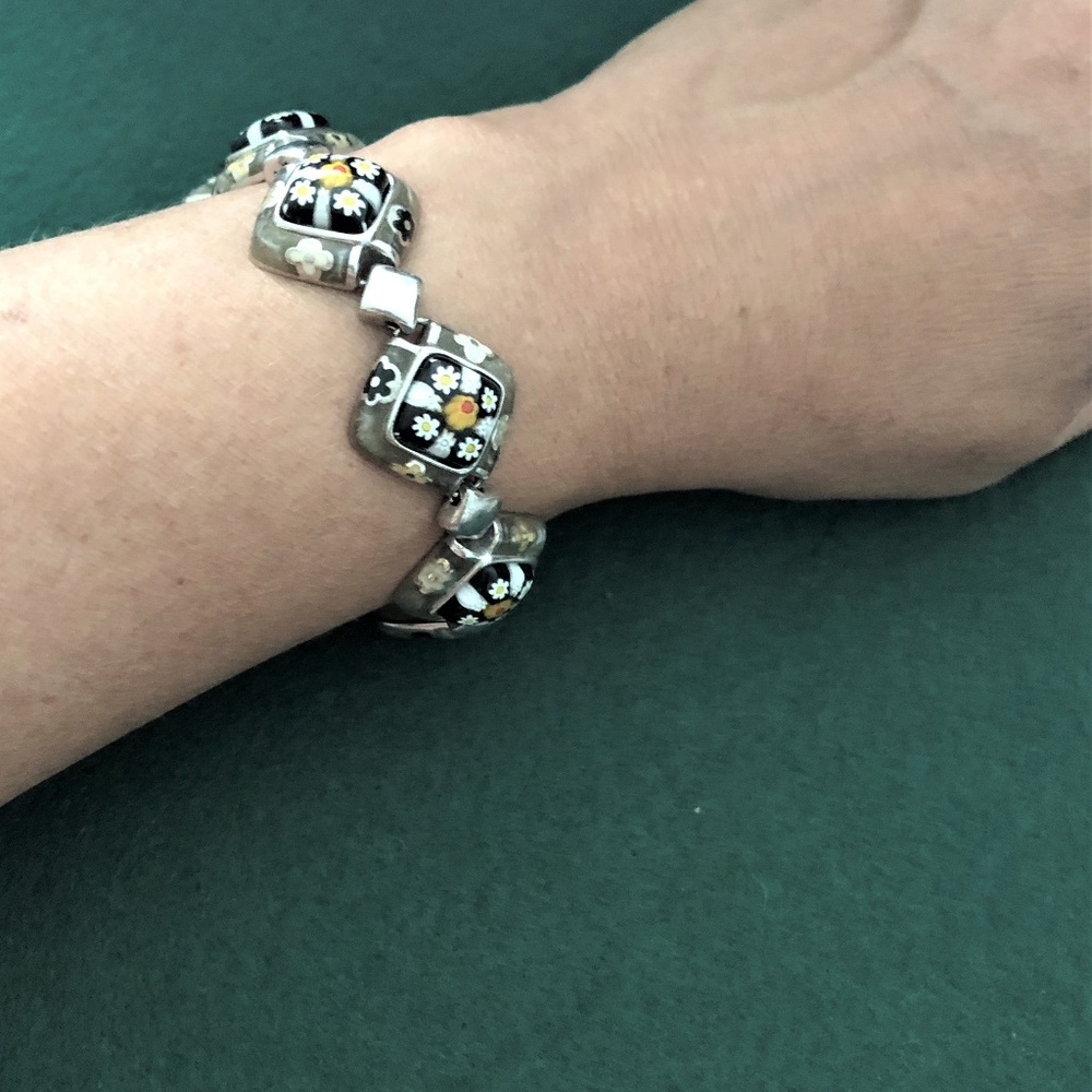 ALANK Murano Millefiori Italian glass Bracelet - Picture 4 of 9